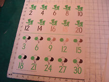 vintage 1950's Instructor kindergarden number POSTER #4 count by 2 and 3's  picture