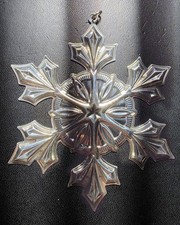 2007 Gorham Sterling Silver Snowflake Ornament picture