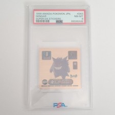 Amada 1998 Pokémon Super DX Stickers Gengar D63 Japanese PSA 8 picture