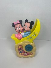 Vintage 1984 Arco Disney Mickey & Minnie Mouse Moon Musical Toy picture