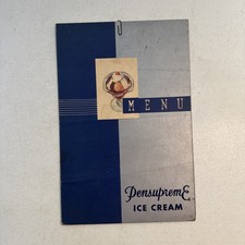 Vintage 1940’s Pensupreme Ice Cream & Food Menu picture