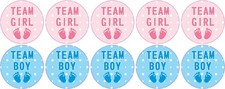 StickerTalk Gender Reveal Team Girl Boy Vinyl Stickers 2