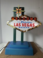 Welcome to Fabulous Las Vegas Nevada Lighted Miniature Sign w/ Adapter picture