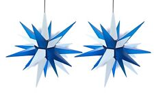 21” *2 Moravian Star - Hanging Outdoor Christmas Star Light - Bright Porch Light picture