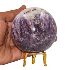 Large Natural 9cm Blue Amethyst Healing Stone Meditation Chakra Sphere Ball picture