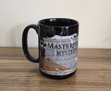 Edward Gorey PBS Masterpiece Mystery Coffee Mug Vintage Black Ceramic picture