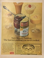 1967 Campbells New Bounty Pudding PRINT AD Can - Fanciest Never Cooked VTG 1960s picture
