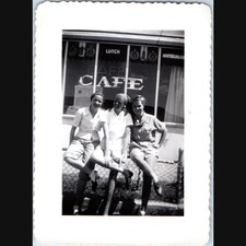 c1940s Cute Women Cafe Storefront Window Sign Diner Hamburger Fashion Photo 4