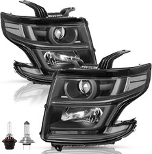 LED DRL Projector Headlights for 2015-2020 Chevy Tahoe Suburban picture