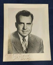 Authentic 1959 Richard Nixon Signed Photo To HOF Fred Clarke W/ Rare Provenance picture