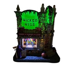 🚨 Lemax Spooky Town Wicked Wigs 35014 Halloween Village House Zombie Vampire picture