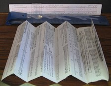 Sterling Plastics 589 Senior Duplex Slide Rule - w Instructions and Case - 1960s picture
