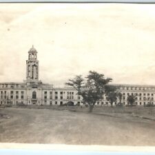 c1940s WWII Manila, Philippines City Hall Real Photo War Shell Damaged Ruins C47 picture