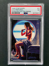 PSA 7 Leia Prepares For Xizor 47 1996 Topps Star Wars Shadows Of The Empire picture