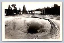 K2/ Yellowstone National Park Wyoming Postcard RPPC c1940s Hot Spring 138 picture