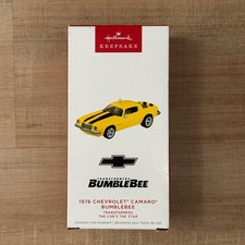 Hallmark Keepsake 2025 Car's the Star 1976 Chevrolet Camaro® Bumblebee Ornament picture