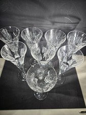 Set/8 Waterford Crystal HAPPINESS Millennium Series 9-1/4