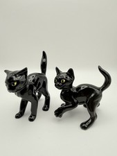 Hagen Renaker DW Bing Bong Cat Rare Black & DW Kewi Li Kitten Cats Set Of 2 READ picture