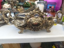 Godinger Silver Plate Ornate Pierced Trivet picture