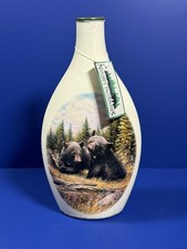 NEW Nature’s Encounters Bear Vase – 9.5” Tall – Double-Sided Forest Scene picture