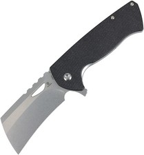 Tenable Knives Leviathan Linerlock Black Micarta Folding D2 Steel Knife B1083A3 picture