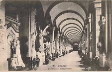 Genoa Liguria Italy, Cemetery Gallery, Vintage Postcard picture