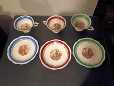 Vtg SCHWARZENHAMMER Bavaria Germany U.S.Zone Demitasse Cup & Saucer's No.1, 9, 3 picture