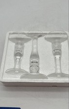 Princess House Clear Crystal Round Shaped 3-Piece Candle Holder Set picture
