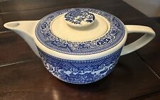 Vintage Unmarked Full Size Blue Willow Teapot picture