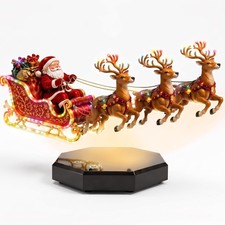 Floating Santa Sleigh,Magnetic Levitation Santa's Flying Sleigh Ornament picture