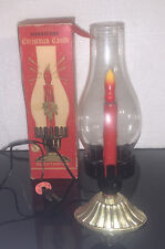 Vintage Christmas Electric Hurricane Lamp/Candle Timco with Original box picture