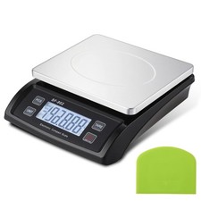 Tellegloww Large Digital Kitchen Scale 66LB 30kg Food with Dough Black picture