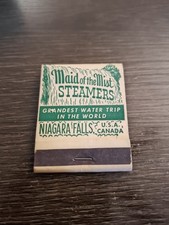 c1950s Maid of the Mist Steamers Niagara Falls Full Unstruck Matchbook picture