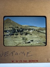 Vintage 1950s Kodachrome Red Border Slide Jerome Arizona Mining Town View picture