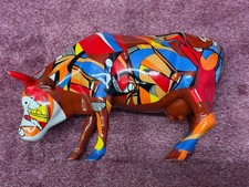 Cow Parade #7454 Psycowdelicowwow 2002 Westland Giftware Retired Figurine picture
