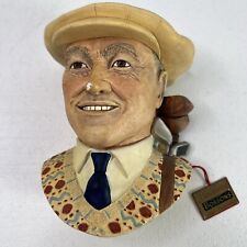Bossons 1995 Golfer Chalkware Head w/ Original Tag Chip on the Nose picture