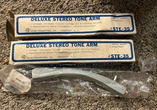 2 Vintage Deluxe Stereo Tone Arm Replacements Model Type STE-35 NIB picture