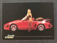 1988 Porsche Slant Nose with Wendy 1992 Exotic Cars Card #13 (NM) picture