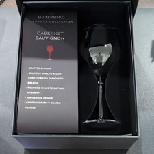 Waterford Elegance Cabernet Sauvignon Crystal Wine Glasses Set of 2 w/Box picture
