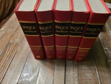 Law Reference Book American Law Reports Index to Annotations Hardcover lot of 5 picture