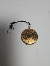 Zell Fifth Avenue Powder Compact Pocket Watch Style 1940s  Puff Sifter Box picture