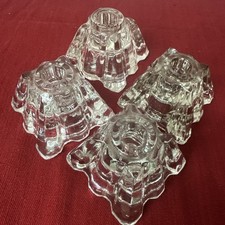 ROSENTHAL crystal MADISON set of 4 CANDLE HOLDERS taper votive EXCELLENT MODERN picture