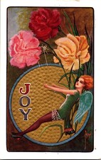 1912 Original C. Ryan Art Nouveau Joy Winsch Back Vintage Postcard EX (RARE) picture