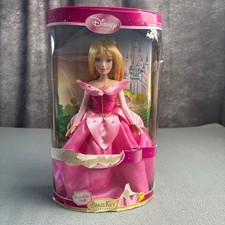 Disney Princess Sleeping Beauty Aurora Porcelain Doll Brass Key Keepsakes Vtg picture