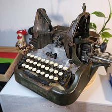[DECOR OR REPAIR] Antique 1918 Oliver No. 9 Batwing Visible Typewriter SN#628182 picture