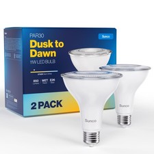 Sunco 2 Pack PAR30 LED Dusk to Dawn 2 Count (Pack of 1), 2700k Soft White picture