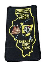 SHERIFF’S DEPT. 1825 PEORIA COUNTY ILLINOIS CORRECTIONS SHOULDER PATCH NEW picture