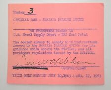 1963 Seattle Seafair Parades Office US Naval Supply Depot NAS Sand Point Pass picture