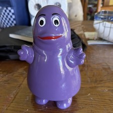 Vintage McDonald's GRIMACE 9” Ceramic Coin Bank With Stopper 1985 picture
