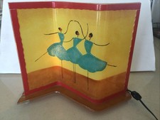 Fused Art Glass Dancers Lighted Accent Lamp picture